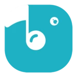 blue music android application logo